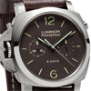 Luminor 1950 Chrono Monopulsante Left-Handed 8 Days Titanio